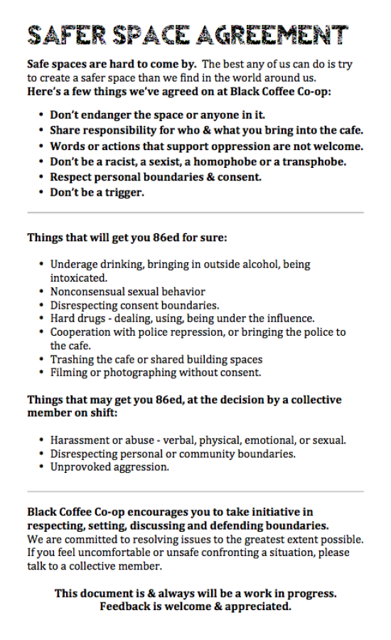 safer space agreement